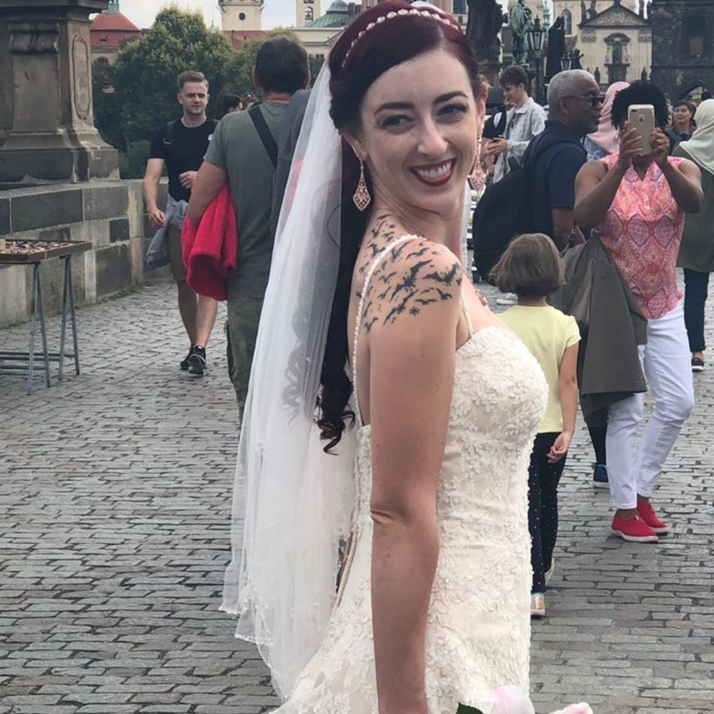 Alfred Angelo Swarovski crystal wedding veil